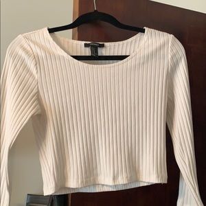 White forever 21 crop top